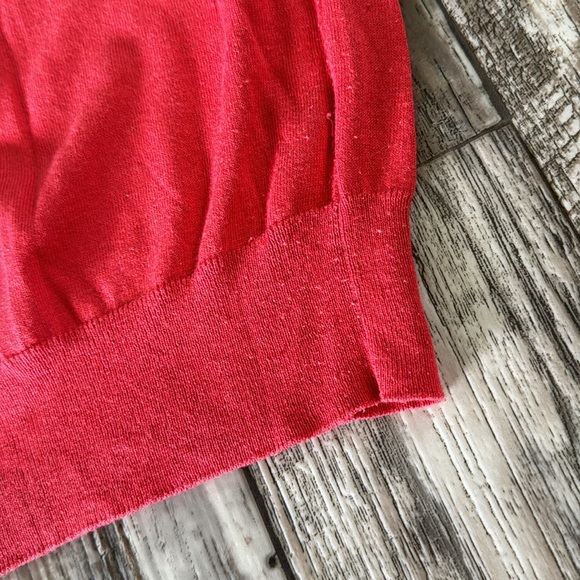 BANANA REPUBLIC WOMEN RED WARM SWEATER, SIZE SMALL - Picture 8 of 9